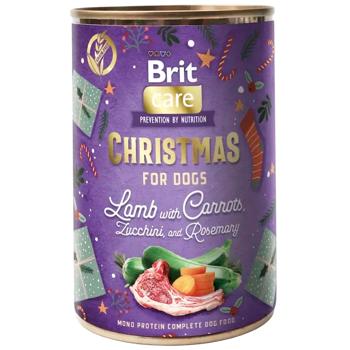 Brit Mono Protein Christmas вологий корм для собак 400 г - ягня - купити, ціни на MasterZoo - фото 1