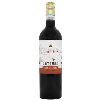 Вино Anterra Nero D'Avola Sicilia DOC красное сухое 12,5% 0,75л - купить, цены на AlcoHub - фото 1