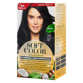 Wella Soft Color Black Hair Dye 20 - buy, prices for MegaMarket - photo 1