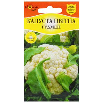 Насіння Багатий Врожай Капуста цвітна рання Гудмен 0,3г - купити, ціни на Таврія В - фото 1