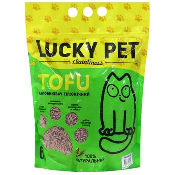 Наполнитель гигиенический Lucky Pet из тофу для кошачьего туалета с лавандой 6л - купить, цены на МегаМаркет - фото 1
