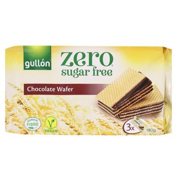 Вафлі Gullon Diet Nature з шоколадом без цукру 180г