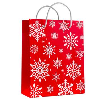 Пакет бумажный новогодний L - купить, цены на METRO - фото 1