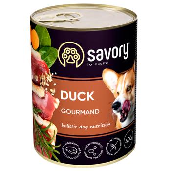 Корм влажный Savory с уткой для собак всех пород 5+1шт х 400г - купить, цены на - фото 3