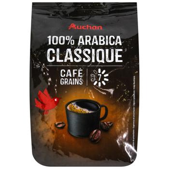 Кава в зернах Auchan Arabica Classico 500г - купити, ціни на Auchan - фото 3