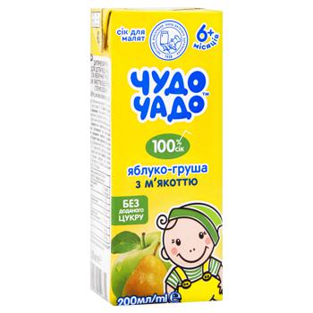 Chudo-Chado Apple Pear Juice with Pulp 200ml - buy, prices for Supermarket "Kharkiv" - photo 2