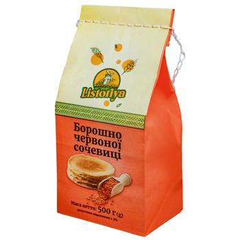 Мука Listoriya красной чечевицы 500г