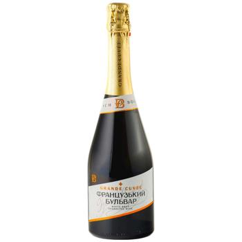 French Boulevard Grande Cuvee White Brut Sparkling Wine 10-13.5% 0.75l - buy, prices for MegaMarket - photo 1