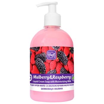 Bioton Mulberry and Raspberry Liquid Cream Soap with Moisturizing Milk 500ml