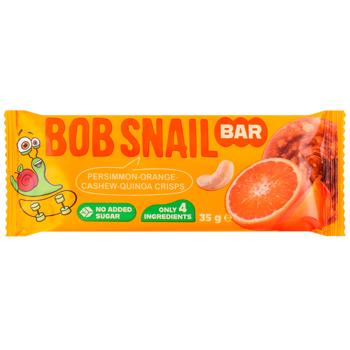 Bob Snail Persimmon-Orange-Cashew-Quinoa Bar 35g - buy, prices for COSMOS - photo 1