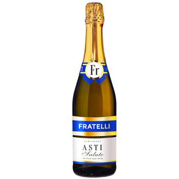 Fratelli Asti Salute White Semisweet Sparkling Wine Drink 6-6.9% 0.75l - buy, prices for Auchan - photo 1