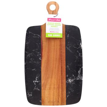 Kamille KM10081 Wood Cutting Board 40x22x1.3cm - buy, prices for Vostorg - photo 1