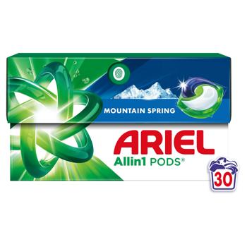 Капсули для прання Ariel Allin1 Pods Гірське джерело 30шт - купити, ціни на Ідеал - фото 1