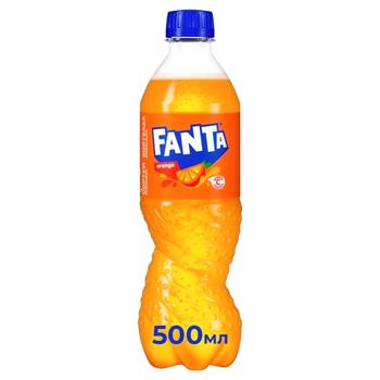 Напій газований Fanta Апельсин 0,5л - купити, ціни на КОСМОС - фото 1