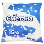 Сметана 7 15% 400г