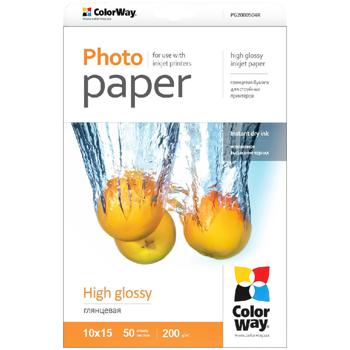 ColorWay Glossy Photo Paper 10*15cm 50pcs - buy, prices for Auchan - photo 1