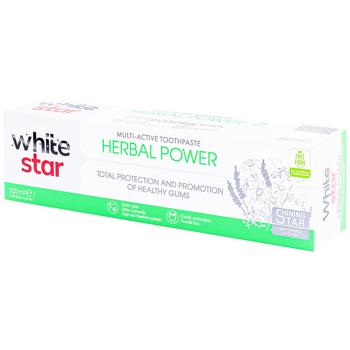 White Star Herbal Power Toothpaste 100ml - buy, prices for Ideal - photo 1