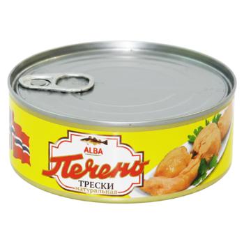 Печень трески Alba Fish натуральная 230г - купить, цены на Grono - фото 1