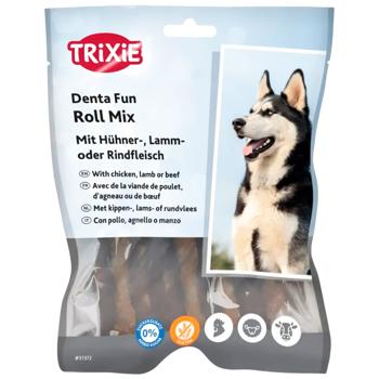 Ласощі для собак Trixie Denta Fun з асорті паличка для чищення зубів 10см 250г - купити, ціни на MasterZoo - фото 1
