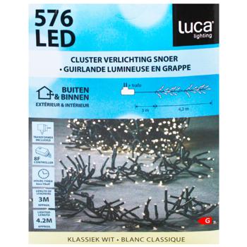 Гірлянда Luca Lighting Кластер світлодіодна 576 LED 4,2м біле світло - купити, ціни на WINETIME - фото 2