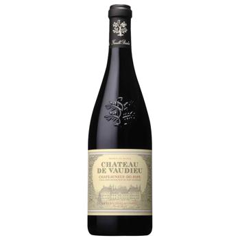 Famille Brechet Chateauneuf-du-Pape Chateau de Vaudieu 2020 Dry Red Wine 0.75l - buy, prices for COSMOS - photo 1