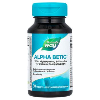 Мультивитамины и минералы Nature's Way Alpha Betic 30 таблеток