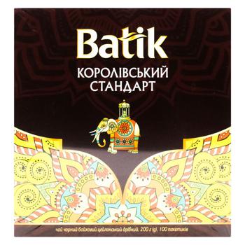 Чай черный Batik Королевский стандарт 2г*100шт - купить, цены на Auchan - фото 2