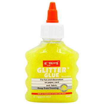Клей Yalong с блестками 100мл в ассортименте - купить, цены на - фото 4