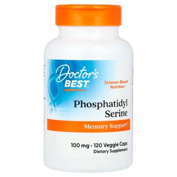 Фосфатидилсерин (Phosphatidylserine), Doctor's Best, 100 мг, 120 кап. - купити, ціни на Біотус - фото 1