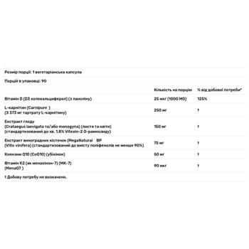 Підтримка серцево-судинної системи Now Foods Clinical Cardio 90 капсул - купити, ціни на Біотус - фото 4