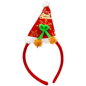 Прикраса д/свята Carnival Обідок Новорічний ковпак МА37 - купить, цены на МегаМаркет - фото 3