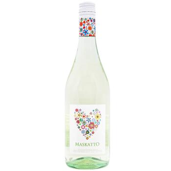 Вино Maskatto MPF Bianco біле солодке 6% 0,75л - купити, ціни на AlcoHub - фото 1