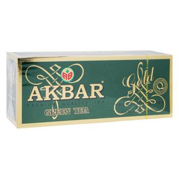 Чай зелений Akbar в пакетиках 2г х 25шт - купити, ціни на Auchan - фото 1