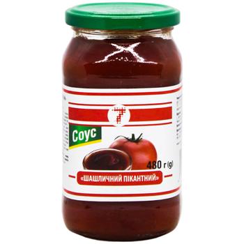 Соус 7 Шашличний пікантний 480г - купити, ціни на КОСМОС - фото 1