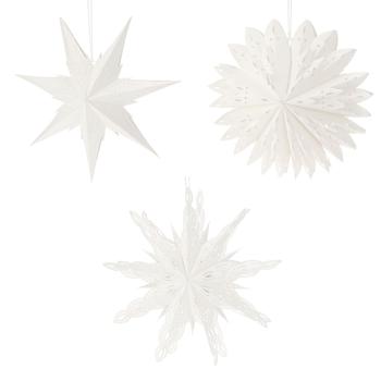 Koopman Star Hanging Paper Decoration 6cm in Assortment