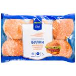 Metro Chef Frozen Cutted Buns for Burger with Sesame Seeds 80g x 6pcs