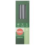 Bolsius Gray Conical Candle 245/24 4pcs