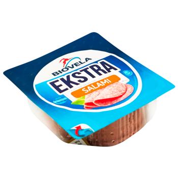 Biovela Salami Extra Semi Smoked Sliced Sausage 180g - buy, prices for Vostorg - photo 2