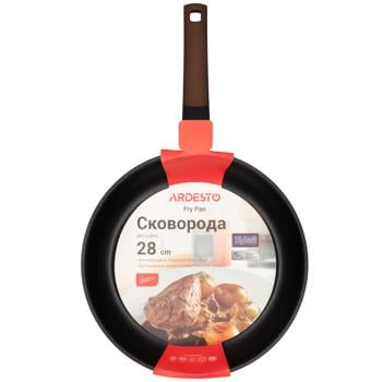 Сковорода Ardesto Gemini коричневая 28см - купить, цены на Auchan - фото 1