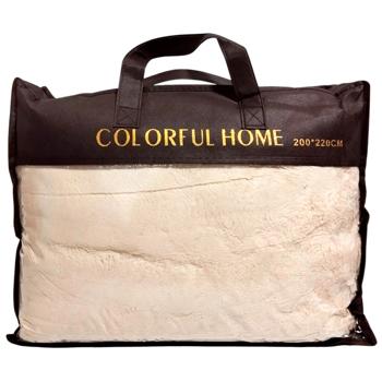 Плед Colorful Home 200х220 фліс Зіг-Заг сумка - купить, цены на Cупермаркет "Харьков" - фото 1