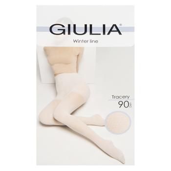 Giulia Tracery 90 Den Women's Tights s.3 Black