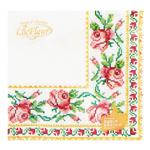 La Fleur Embroidered Rose Two-layer Napkins 33*33cm 16pcs