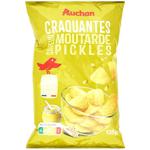 Чипсы Auchan картофельные волнистые со вкусом горчицы 135г