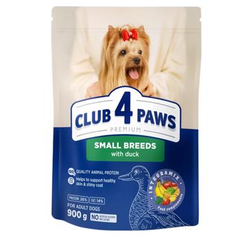 Club 4 Paws Premium Dry Food with Duck for Small Breed Dogs 900g
