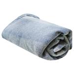 Плед стандарт 150х200 смужка світло-сірий/темно-сірий