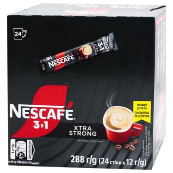 NESCAFÉ® 3-in-1 Xtra Strong Instant Coffee Drink in Sticks 12g x 24pcs