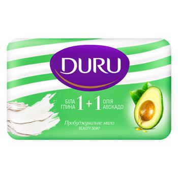 Duru White Clay and Avocado Toilet Soap 80g - buy, prices for Tavria V - photo 1