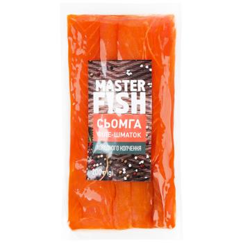 Сьомга Master Fish філе-шматочки холодного копчення 200г - купити, ціни на ЕКО Маркет - фото 1