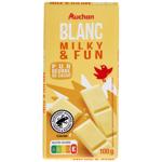 Auchan Milky&Fun White Chocolate 100g