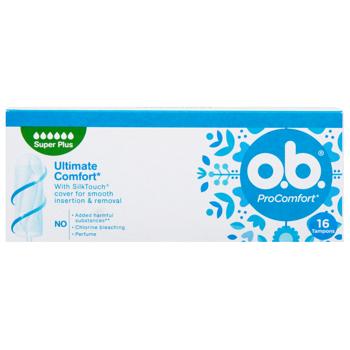 O.B.® Pro Comfort Super Plus Tampons 16pcs - buy, prices for COSMOS - photo 3